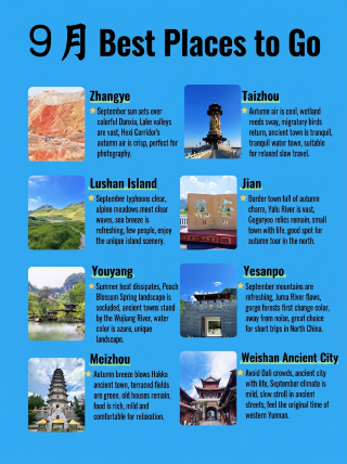 9月にどこへ行くのが一番いい？この8つの場所、オフピークの旅行にぴったりの景色です