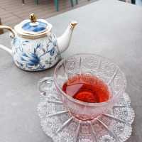 【香港好去處】流浮山隱世藍白壁畫小屋🌴米芝蓮級Afternoon Tea🍰