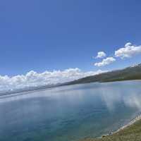 Horseback riding to lake song kul