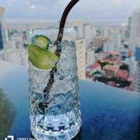 Just a drink on the top of Phnom Penh 