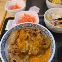 일본여행 후쿠오카 공항 맛집 요시노야 