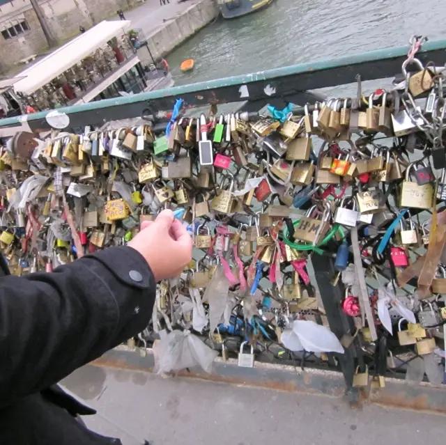 Love Locks on the Seine River