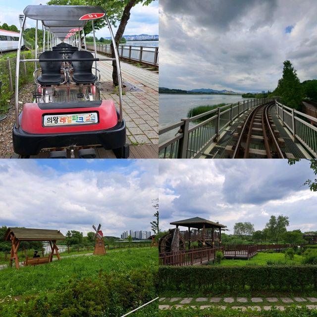 韓國景點😍義王鐵道自行車☺️40分鐘邊踩單車邊睇靚風景📸
