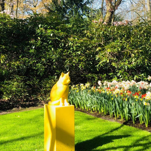 荷蘭🇳🇱利瑟· 藝術雕像美侖美奐⛲️Keukenhof庫肯霍夫花園