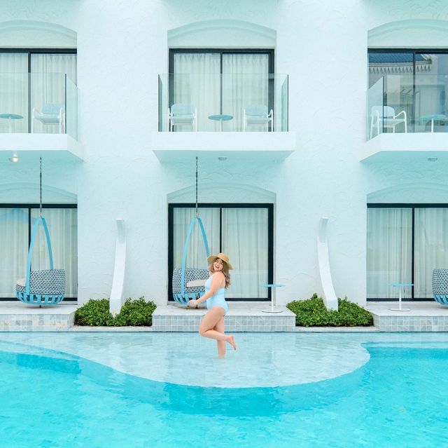 💙Kram Pattaya โรงแรมติดริมทะเลฟีลไลค์ซานโตรินี