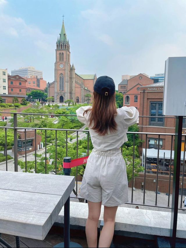 意外と知られてない？🫣韓国のおしゃれ穴場スポット🕍💖🇰🇷【明洞大聖堂】