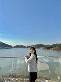 루프탑에서 대율저수지를 한눈에 볼 수 있는 김제카페💗