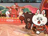 Line friend 陪大家過龍年@荷里活商場