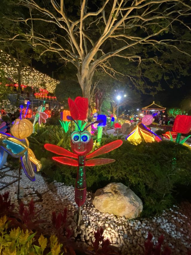 Light decor for CNY in Dong Zen temple💡💡