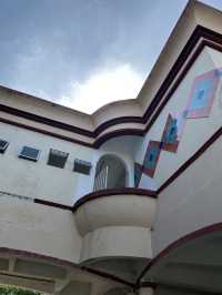 Unique ceramic tiles restored on the wall! 