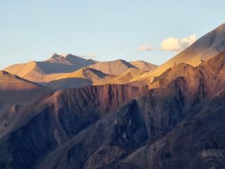 Pangong Lake, the highest saltwater lake.