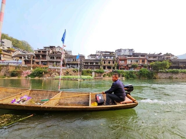 Morning Serenity in Fenghuang Ancient Town: Misty River Magic at Dawn