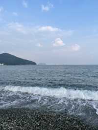 마음이 몽글몽글☁️해지는 통영 흑진주몽돌해수욕장🪨⛱️🏖️
