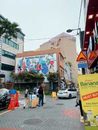 Cute Comic Street in Myeongdong, Seoul
