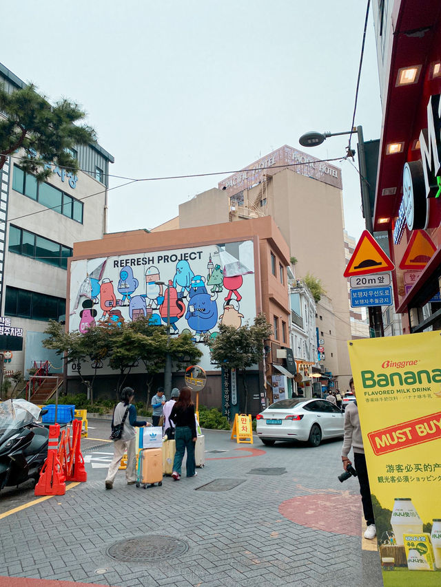 Cute Comic Street in Myeongdong, Seoul