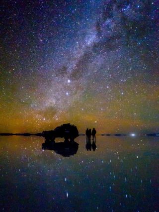 The starry dawn of Uyuni..