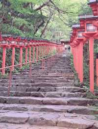 京都〔貴船〕朱紅色的夢幻參道