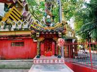 泰國曼谷市中心沙吞區老城區著名華人文化古跡寺廟景點：伯公宮，祈福身體健康很靈驗，適合打卡拍照📸祈福冥想