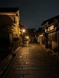 夜晚的清水寺遊記 沒有遊客的時光