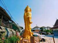 泰國曼谷湄南河畔著名古跡皇家寺廟景點：Wat Thong Nai，暹羅文化藝術風格寺廟建築，適合打卡拍照📸