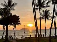 🌴✨ Tanjung Aru Beach: Kota Kinabalu’s Sunset Paradise ✨🌅