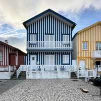 Stripes & Sea Breezes: A Colorful Stroll in Costa Nova