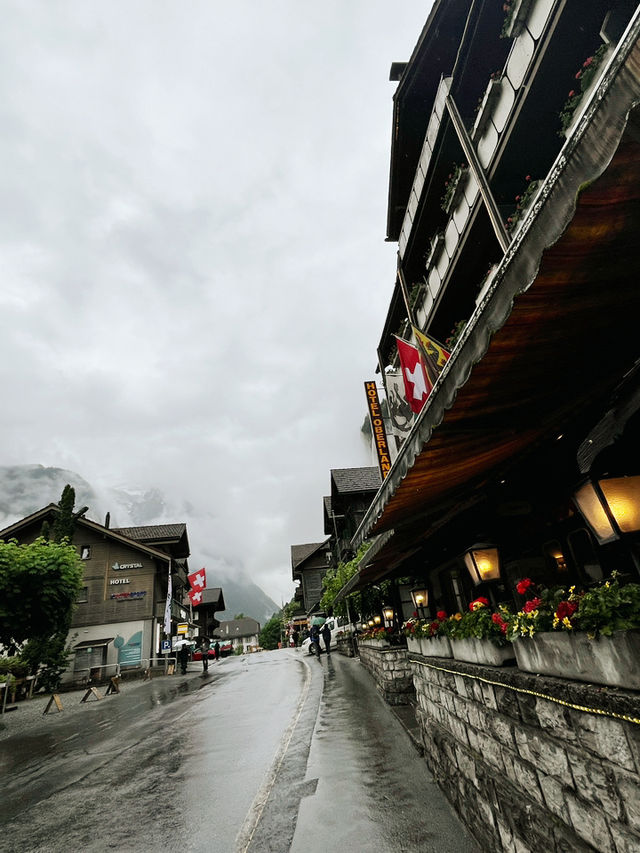 Misty Magic: A Rainy Day in Lauterbrunnen