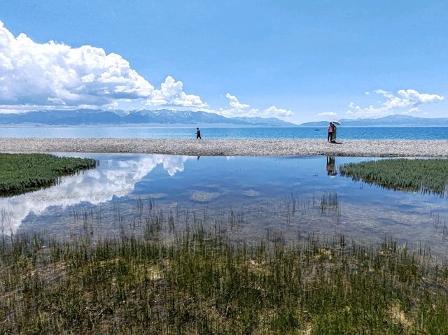 Lake Sayram: Twin Mirrors of Sky and Water