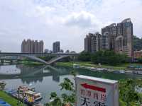 Explore the Bitan Suspension Bridge at Xindian, New Taipei City, Taiwan