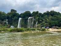 🌊 Detian Transnational Waterfall (德天跨国大瀑布) – A Natural Wonder Shared by Two Nations!
