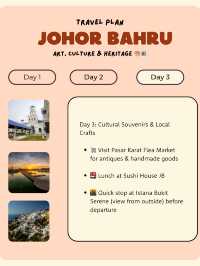 🇲🇾 Johor Bahru in 3days