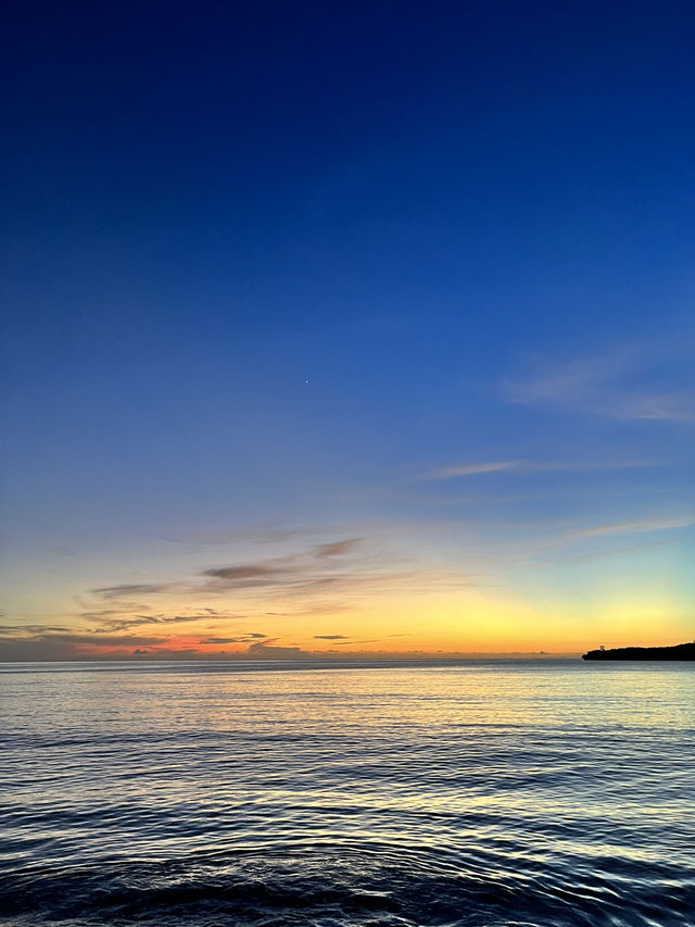 日本の西端で日本一美しい夕陽を