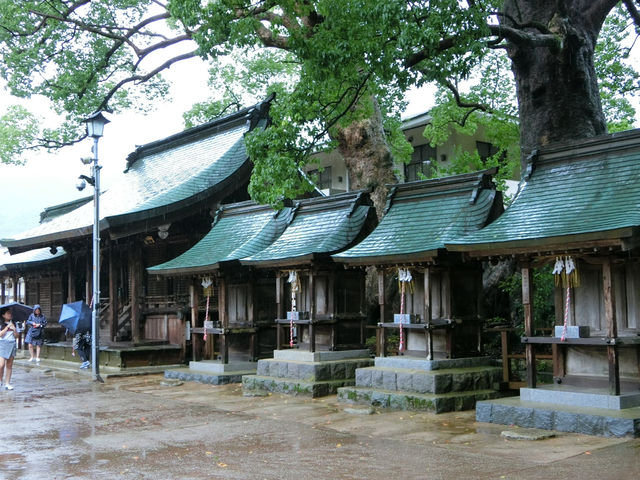在雨中漫步於日本九州福岡太宰府天滿宮
