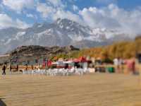 Autumn on the Pamir Plateau at the Golden Grassland