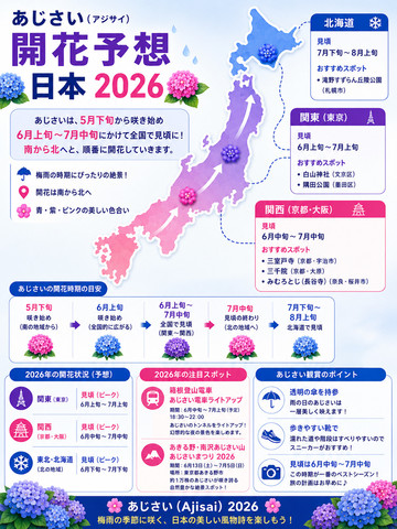 2026年 日本のアジサイ（あじさい）開花予想 | Trip.com 札幌