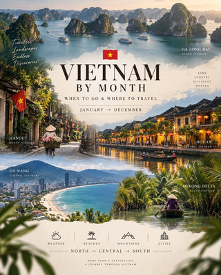 🇻🇳 Vietnam By Month – The Ultimate Guide on When to Go & Where to Explore