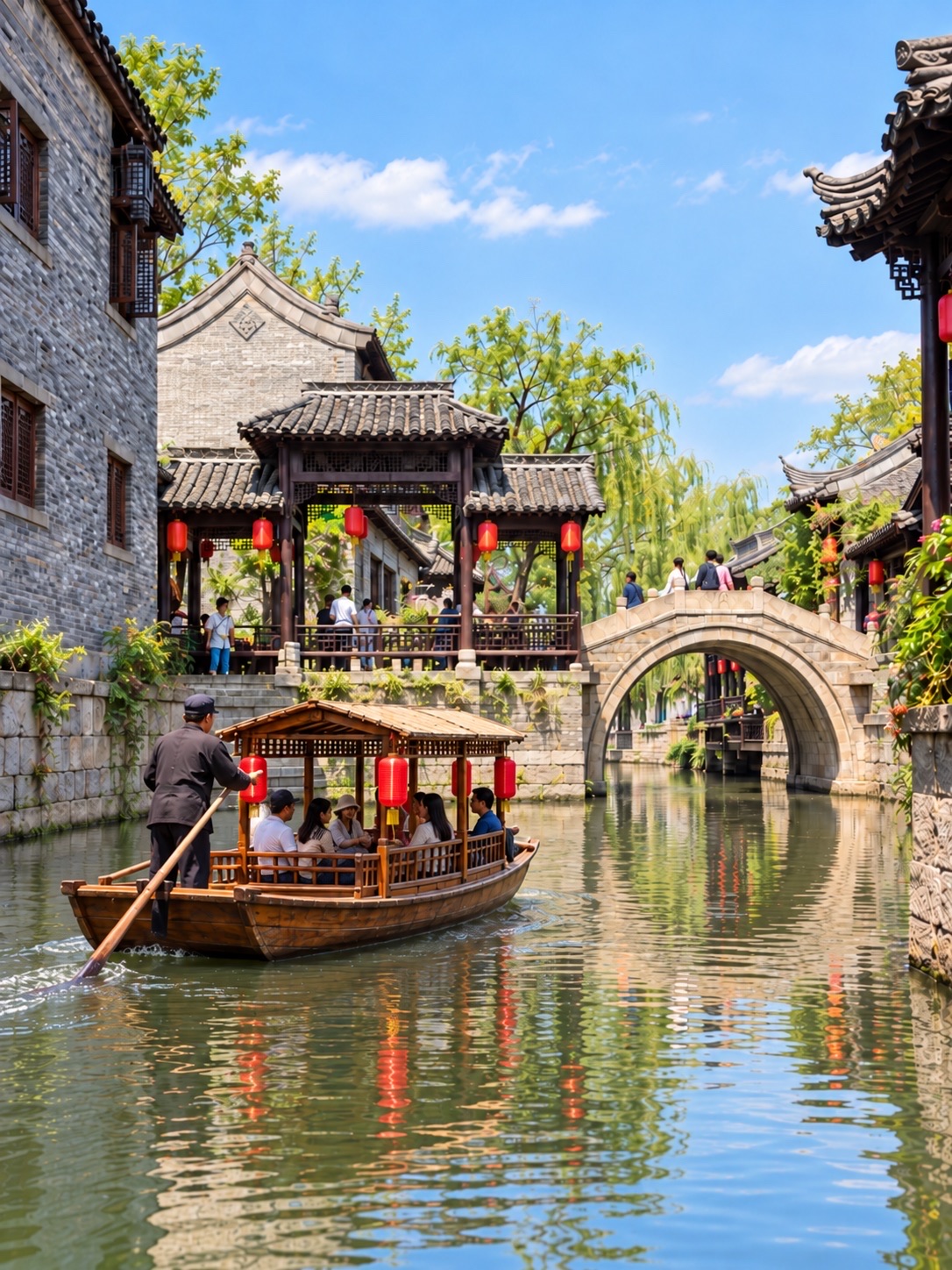 🇨🇳🏮 เมืองโบราณไท่เออร์จวง (Taierzhuang Ancient Town) — เมืองโบราณริมน้ำสุดโรแมนติก