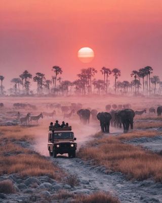 🐘 Okavango Delta, BotswanaOkavango Delta: Botswana’s Most Exclusive Safari 🇧🇼