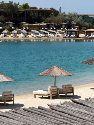 A Bodrum hotel where the beach sand was imported from the Maldives