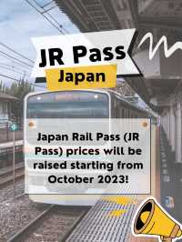 JR Pass prices to increase from Oct. 2023！🚞🎫