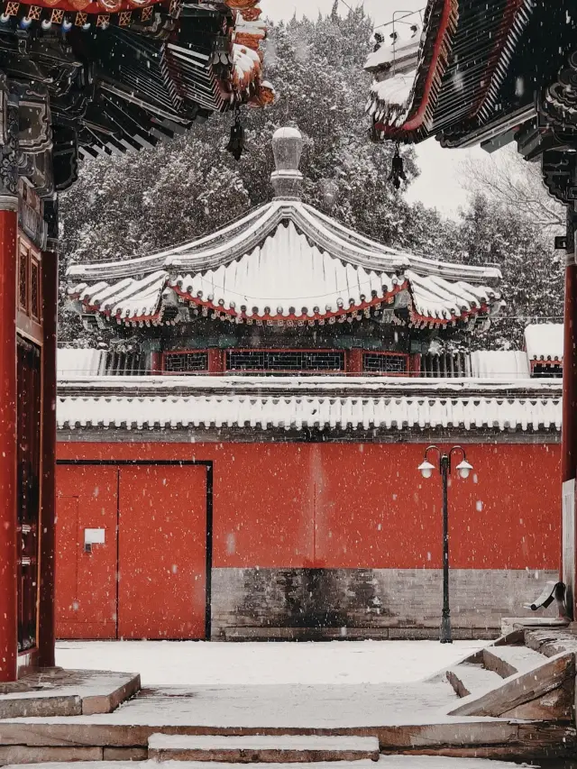 Beijing's niche spot for snow appreciation, truly deserving of the title 'Mini Forbidden City' in Western Beijing