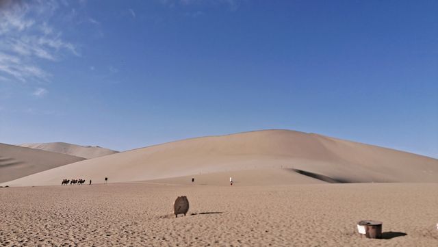 零下13度，去爬敦煌鸣沙山