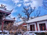 煙台天后行宮雪景