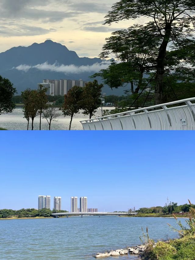 肇慶「天空之鏡」砚陽湖公園郊遊拍照
