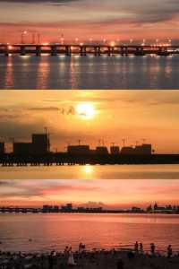 深圳日落海邊公園，浪漫無敵！🌅