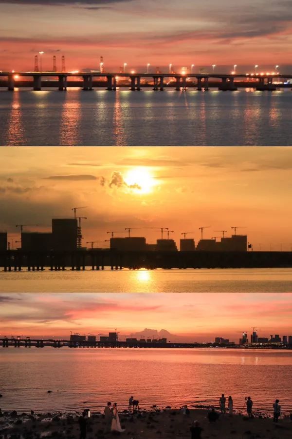 深圳日落海邊公園，浪漫無敵！🌅