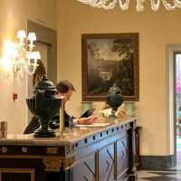 Four seasons hotel in Florence Italy is literally a fairly tale .