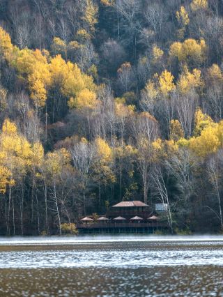 Sihailongwan | A volcanic lake deep in the birch forest.