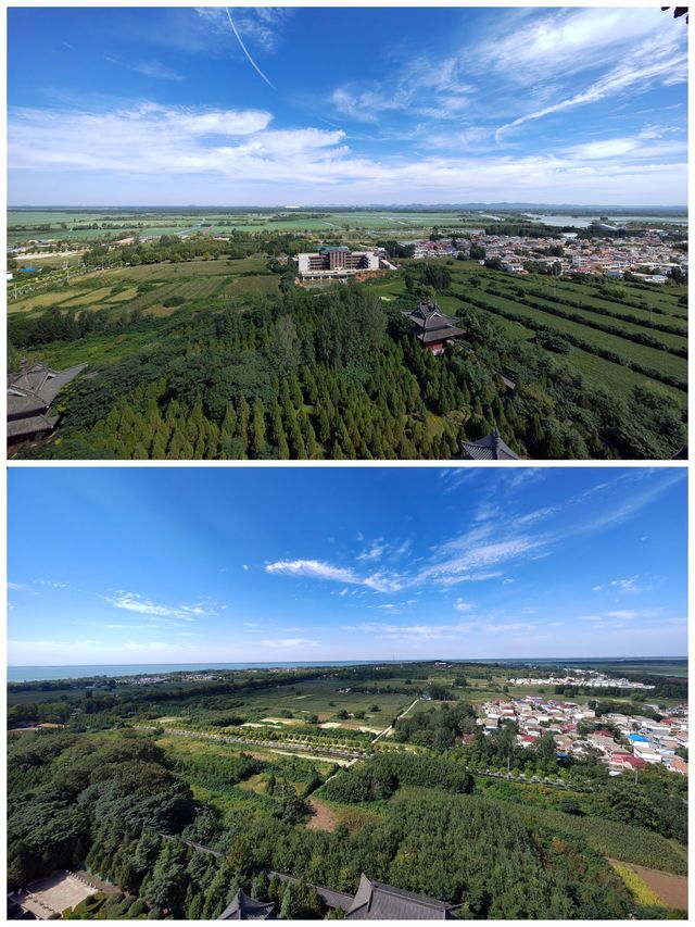 環魯自駕遊丨微山湖望湖塔。