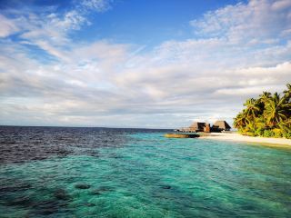 A treasure island in the Maldives, a snorkeling paradise. 